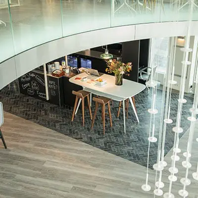 interieurdesign kantine Rabobank